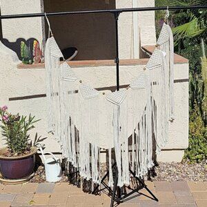 Macrame Wall Hanging Boho Gold Decor